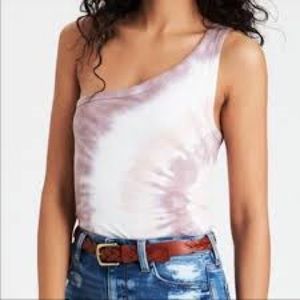 One shoulder tie dye tank - American Eagle